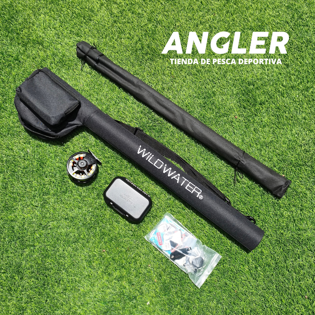 Combo para Fly Fishing Wild Water Deluxe 5/6wt en 9 pies con Moscas y Accesorios