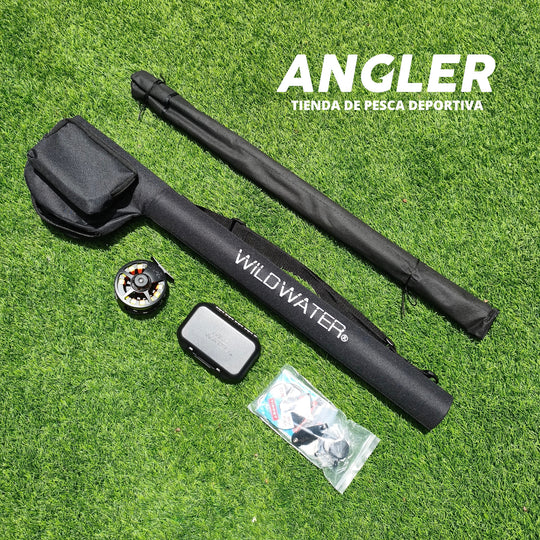 Combo para Fly Fishing Wild Water Deluxe 5/6wt en 9 pies con Moscas y Accesorios