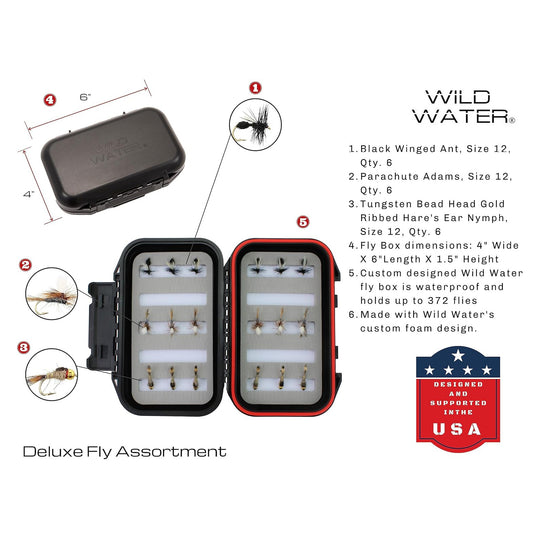 Combo para Fly Fishing Wild Water Deluxe 5/6wt en 9 pies con Moscas y Accesorios