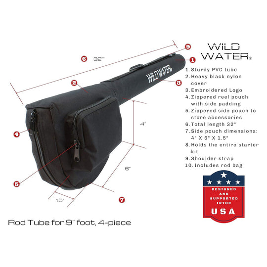 Combo para Fly Fishing Wild Water Deluxe 5/6wt en 9 pies con Moscas y Accesorios