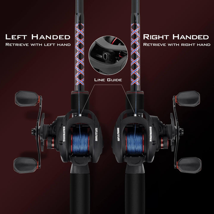 Carrete KastKing Brutus II en Baitcasting 7.2:1 con 8kg de Freno