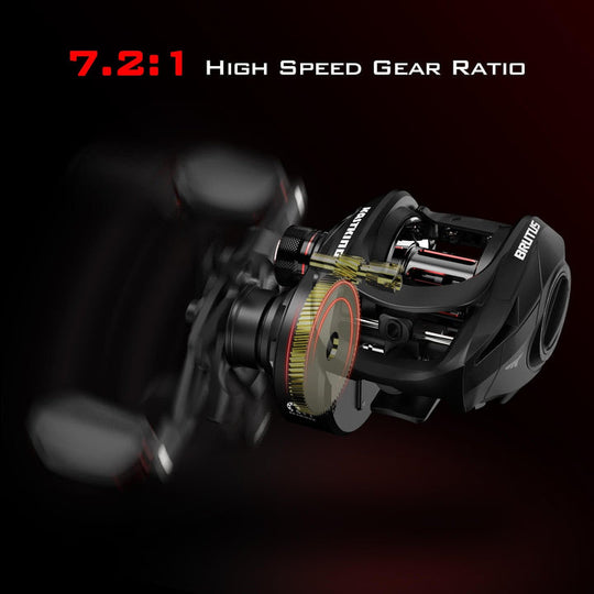 Carrete KastKing Brutus II en Baitcasting 7.2:1 con 8kg de Freno
