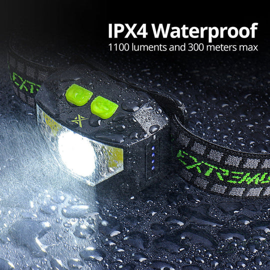 Lámpara de Cabeza Extremus Waterproof Recargable - 8 Modos