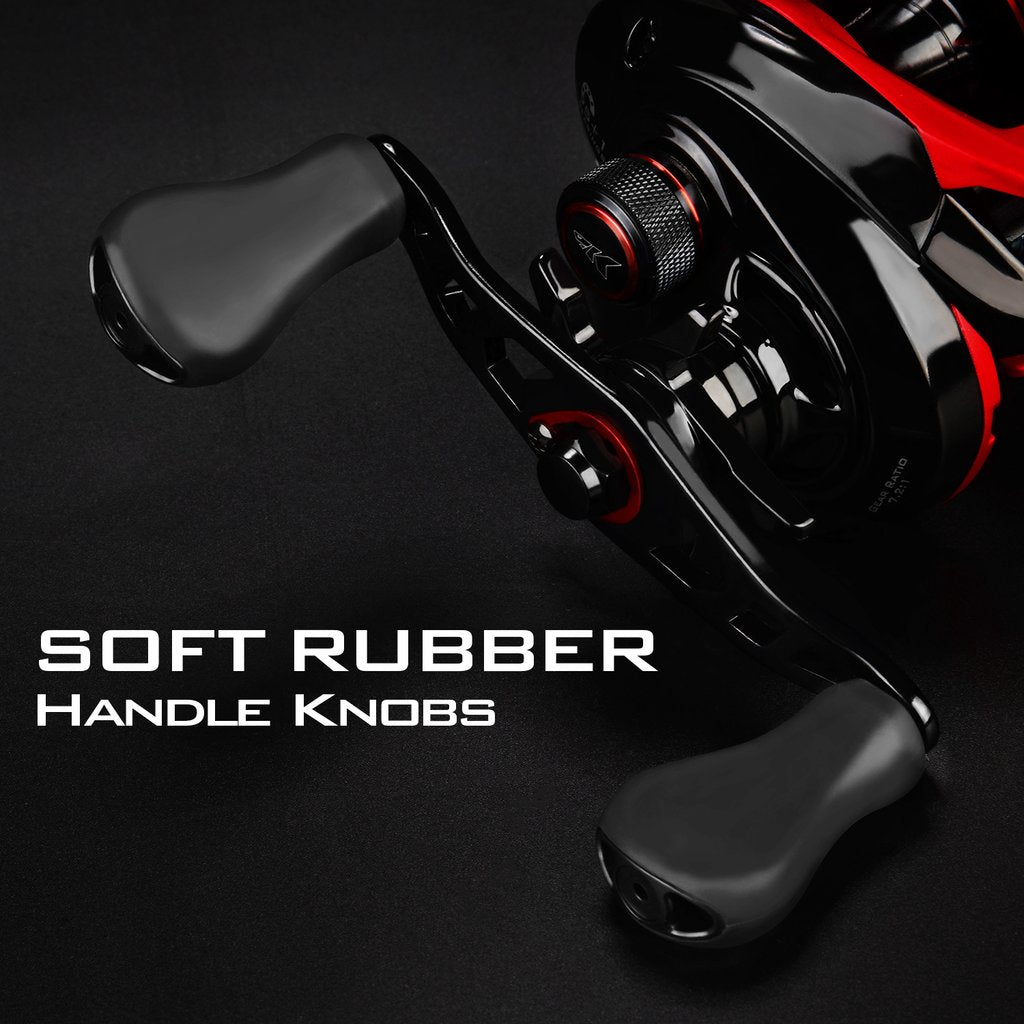 Carrete KastKing Royale Legend GT para Baitcasting - Rojo con Negro