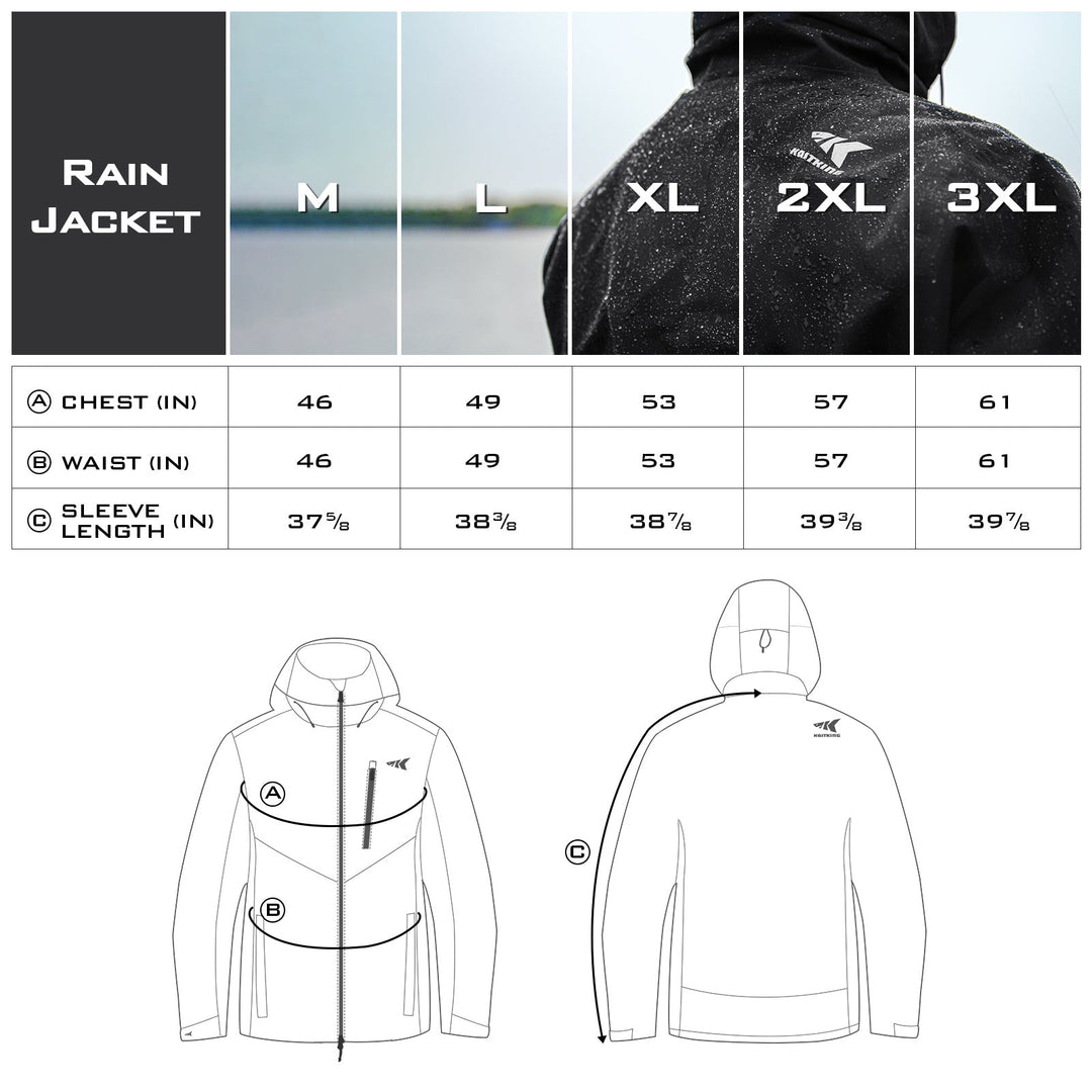 Jacket Raincoat KastKing Deflektor contra Agua con Gorro
