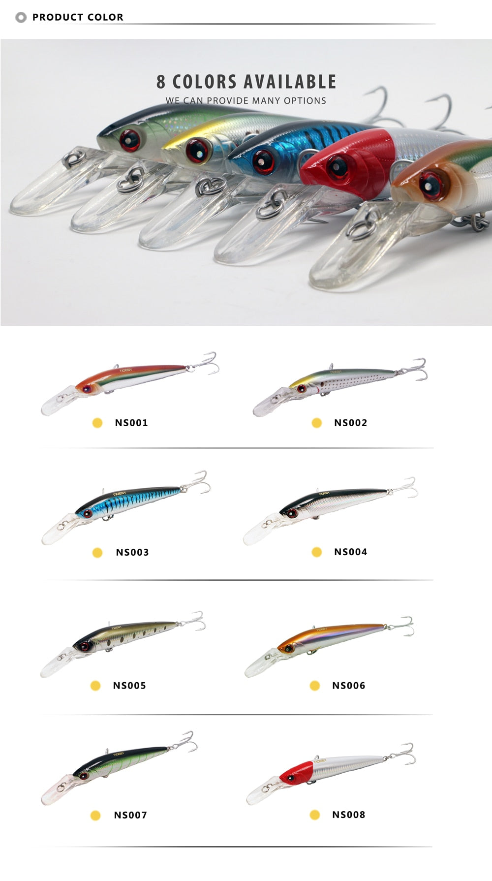 Señuelo Noeby Minnow 14cm/50g de Trolling