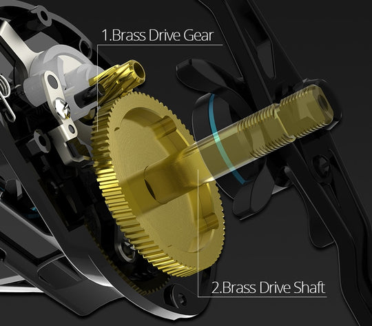 Carrete KastKing Crixus para Baitcasting - Dark Star 7.2:1