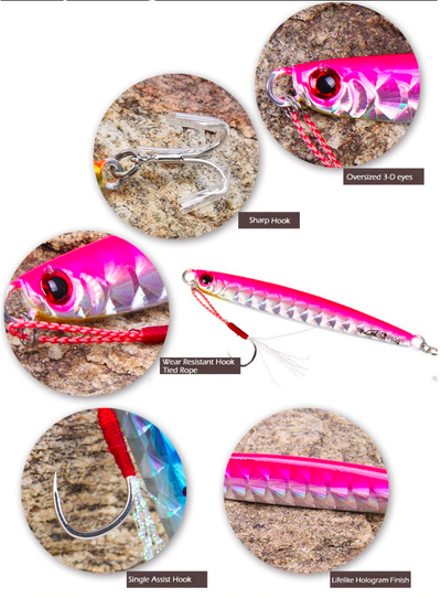 Señuelo Vertical Jigging Metal Inshore 13cm/60g - Con anzuelos