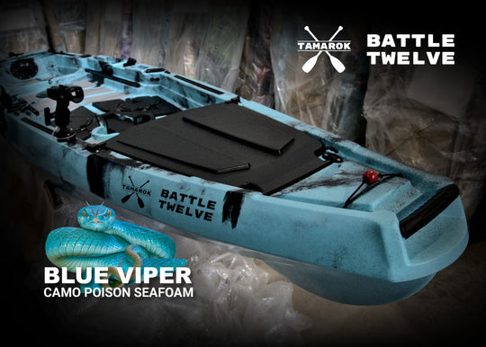 Kayak de Pesca Tamarok Battle Cruiser con Pedales 100% Equipado - 3era Gen