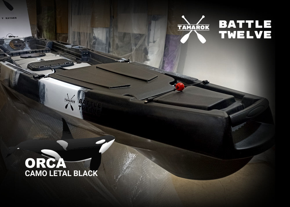 Kayak de Pesca Tamarok Battle Cruiser con Pedales 100% Equipado - 3era Gen