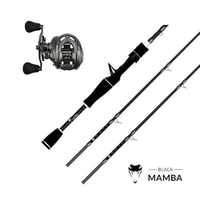 Combo de Baitcasting KastKing Megajaws Elite y Black Mamba