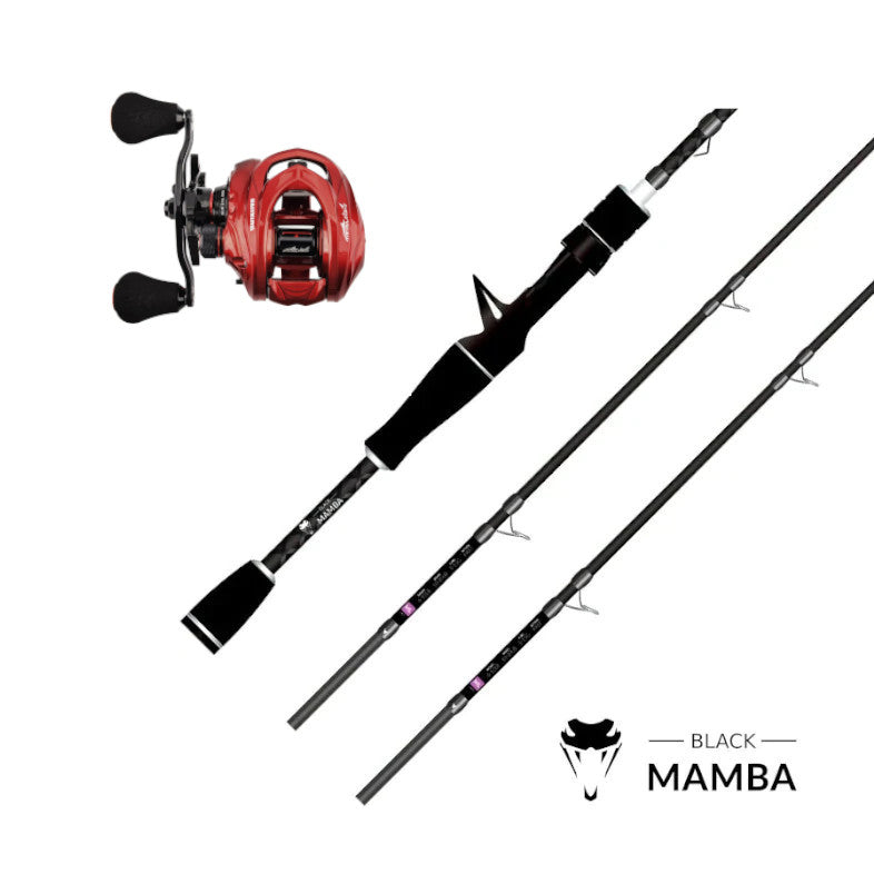 Combo de Baitcasting KastKing Megajaws Elite y Black Mamba