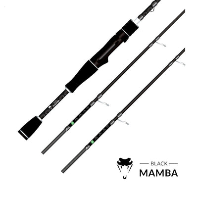 Caña Black Mamba para Castear en Spinning con 2 Punteras - 3 Ediciones