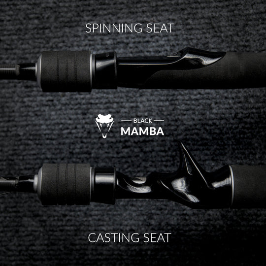Caña VP Black Mamba para Castear en Baitcasting con 2 Punteras - 3 Ediciones