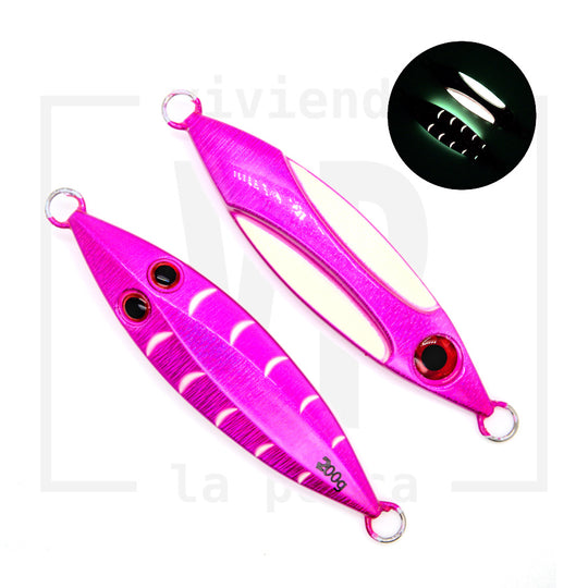 Señuelo VP Flounder Jig para Slow Jigging en 150g y 200g - Súper Glow