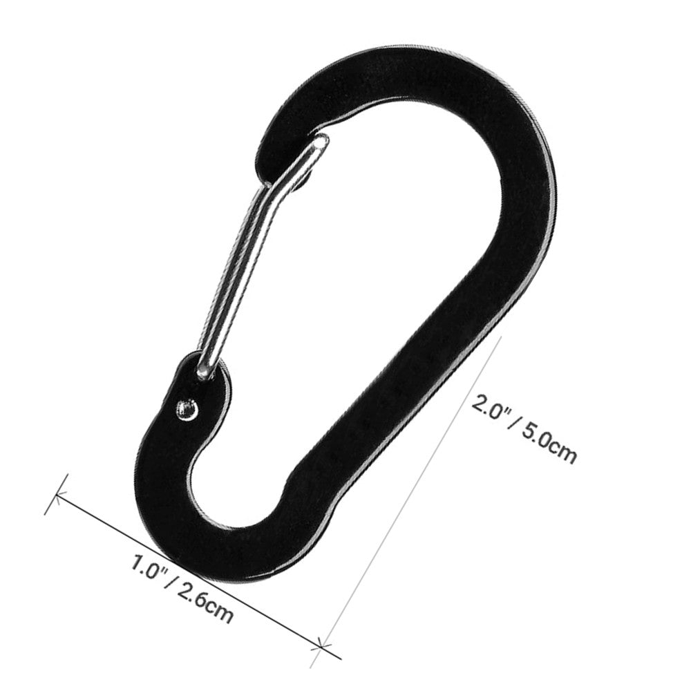 Mosquetón Quick Snap Carabiner Multipropósito - 3 unidades