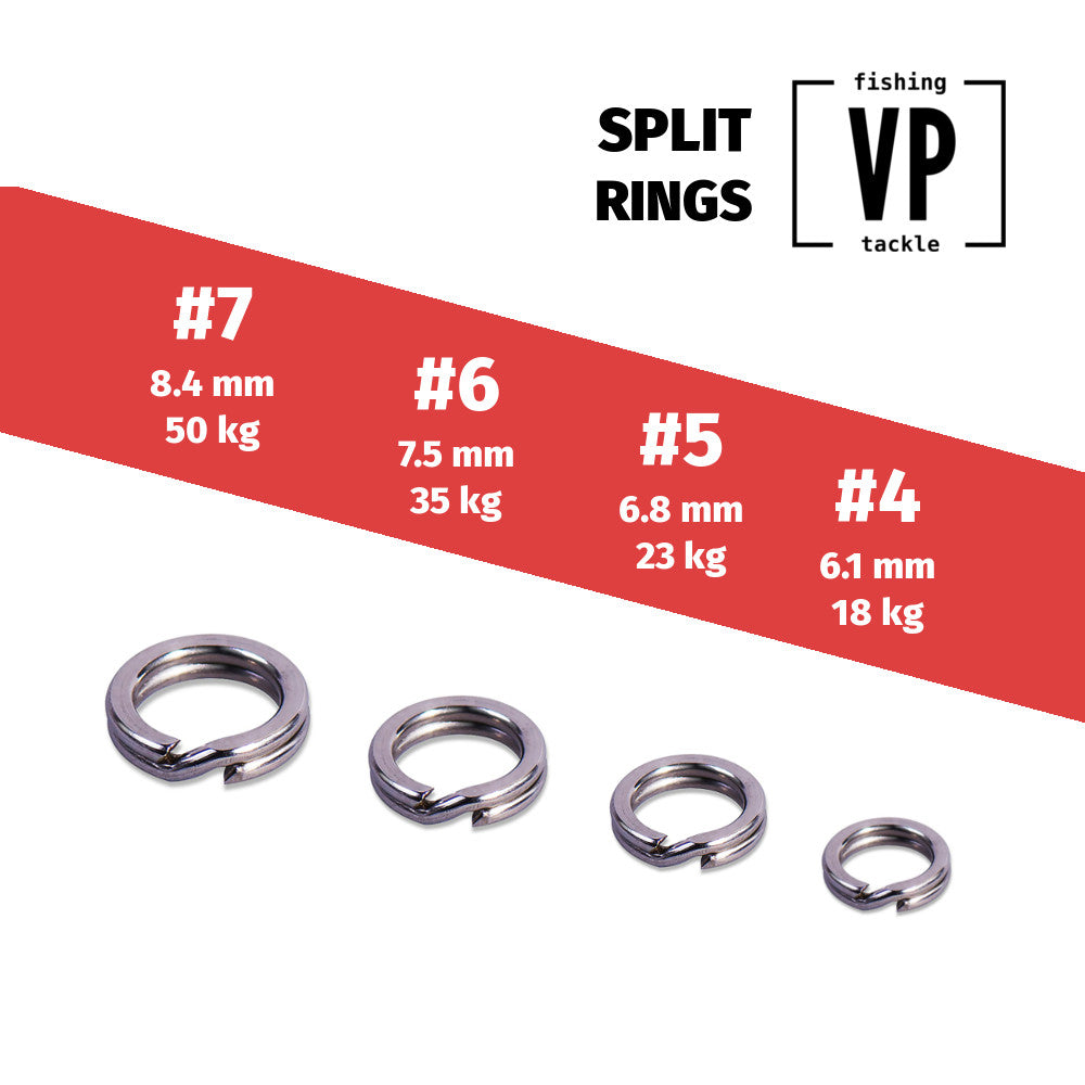 Argollas VP Split Rings de Alto Rendimiento - Saltwater Ready