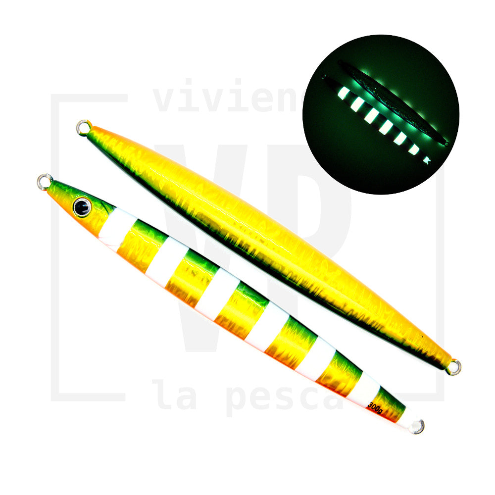 Señuelo VP Torpedo para Jigging 300g y 400g - Descenso y Profundidad